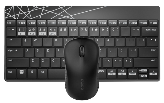 Rapoo 8000M Multi-Mode Wireless Keyboard & Mouse Combo